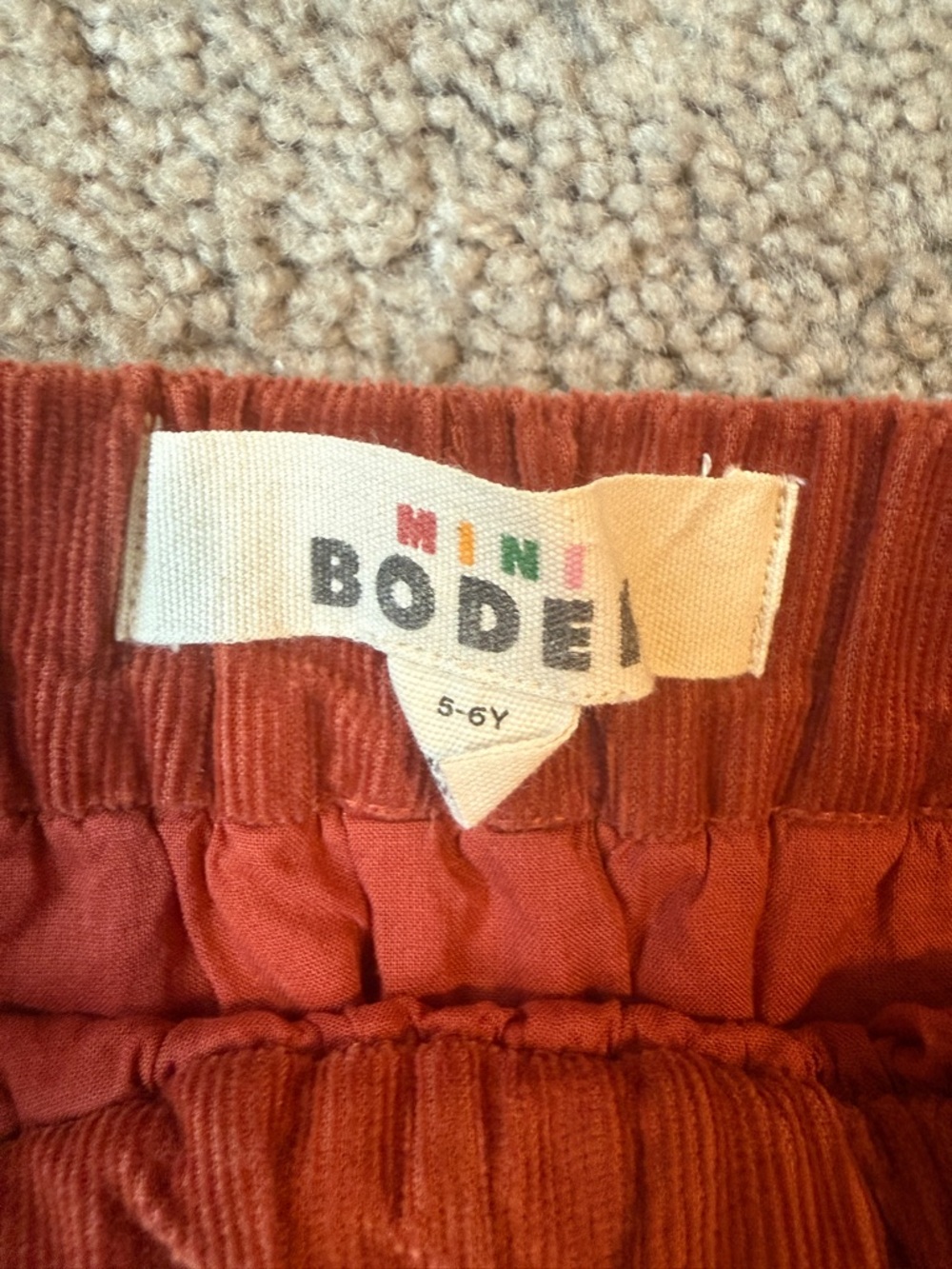 Mini Boden Barn Red Rik Rak Skirt - Picture 2 of 3